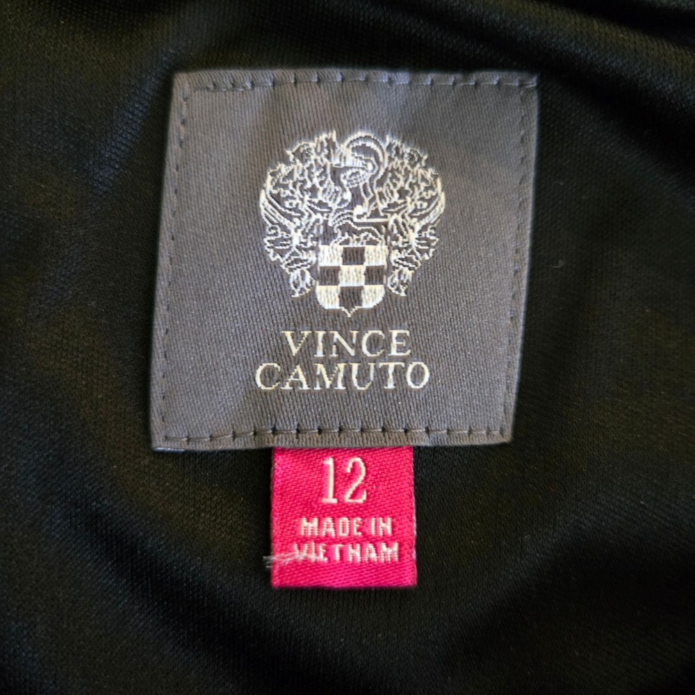 Vince Camuto Black Embellished Halter Neck‎ Maxi Dress Gown Size 12 Party Glam - Picture 5 of 6